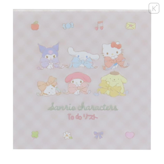 Japan Sanrio Memo Pad - Characters / Ribbon Todo List - 1