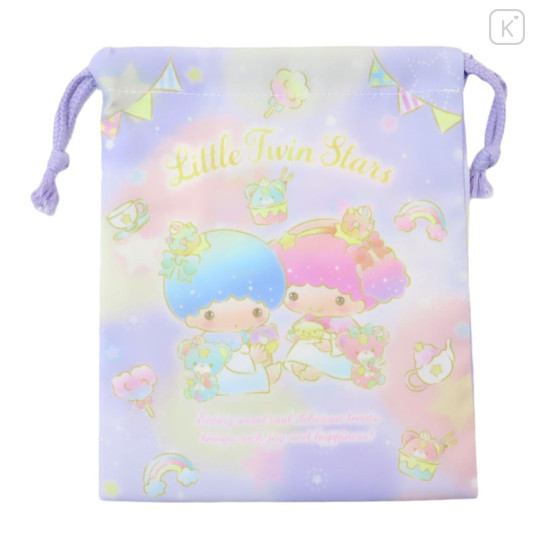 Japan Sanrio Drawstring Pouch - Little Twin Stars / Dream - 1