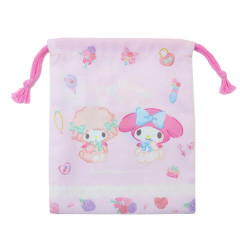 Japan Sanrio Drawstring Pouch - My Melody & My Sweet Piano Pink