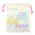 Japan Sanrio Drawstring Pouch - Characters / Ribbon - 1