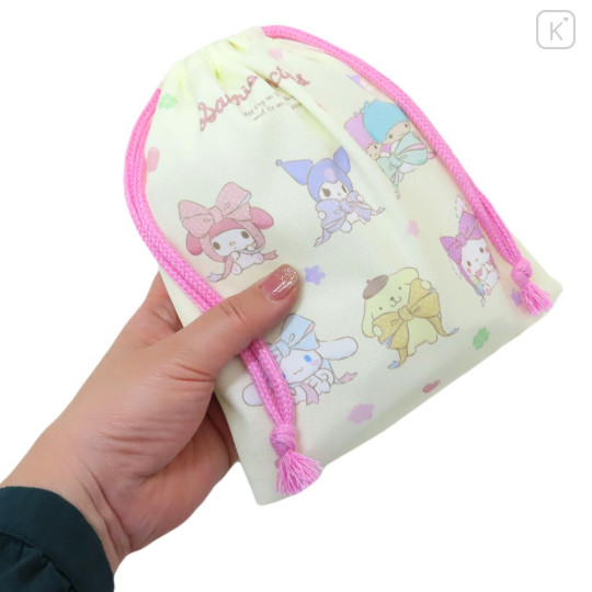 Japan Sanrio Drawstring Pouch - Characters / Ribbon - 2