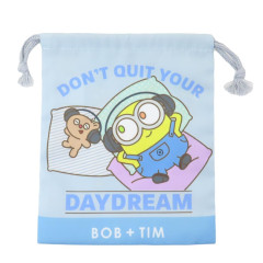 Japan Despicable Me Drawstring Bag - Bob & Bear Tim / Day Dream