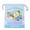 Japan Despicable Me Drawstring Bag - Bob & Bear Tim / Day Dream - 1