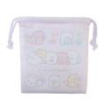 Japan San-X Drawstring Bag - Funwarinecolon / Fluffy Cat Pink - 1