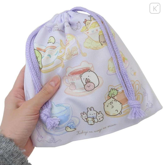 Japan San-X Drawstring Bag (S) - Sumikko Gurashi / Rabbit's Mysterious Spell - 2