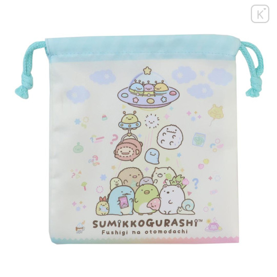 Japan San-X Drawstring Bag (S) - Sumikko Gurashi / Mysterious Friends - 1