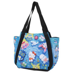 Japan Sanrio Insulated Cooler Balloon Lunch Bag - Characters / Summer Pool Party