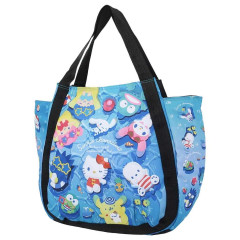 Japan Sanrio Insulated Cooler Balloon Tote Bag - Characters / Summer Pool Party