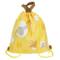 Japan Tom and Jerry Gym Sack Knapsack Drawstring Backpack - Yellow Cheese - 4