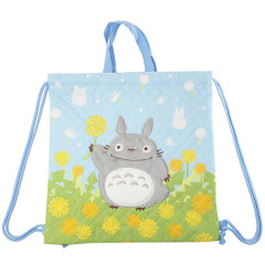 Japan Ghibli Gym Sack Knapsack Drawstring Backpack - My Neighbor Totoro / Quilted Spring