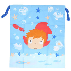 Japan Ghibli Drawstring Bag - Ponyo In The Sea