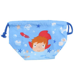 Japan Ghibli Drawstring Pouch & Lunch Bag - Ponyo In The Sea