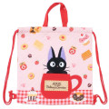 Japan Ghibli Gym Sack Knapsack Drawstring Backpack - Kiki's Delivery Service / Jiji Quilted Dessert - 1