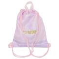 Japan Disney Gym Sack Knapsack Drawstring Backpack - Princess / Light Pink - 2