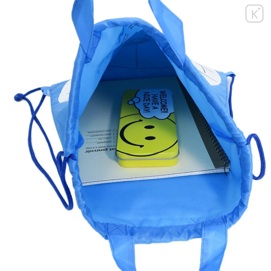 Japan Doraemon Gym Sack Knapsack Drawstring Backpack - Smile Face - 2