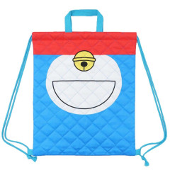 Japan Doraemon Gym Sack Knapsack Drawstring Backpack - Quilted