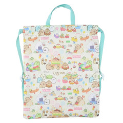 Japan San-X Gym Sack Knapsack Drawstring Backpack - Sumikko Gurashi / Food Kingdom