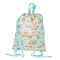 Japan San-X Gym Sack Knapsack Drawstring Backpack - Sumikko Gurashi / Food Kingdom - 2