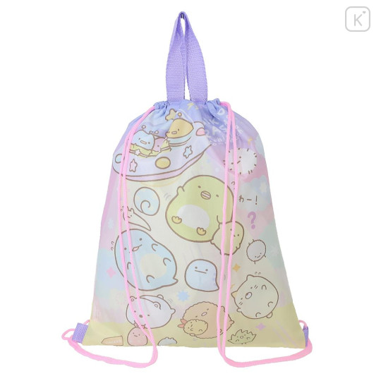 Japan San-X Gym Sack Knapsack Drawstring Backpack - Sumikko Gurashi : Mysterious Friends - 2