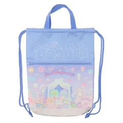 Japan San-X Gym Sack Knapsack Drawstring Backpack - Sumikko Gurashi / Ghost Park