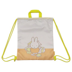 Japan Miffy Gym Sack Knapsack Drawstring Backpack - Orange & Beige