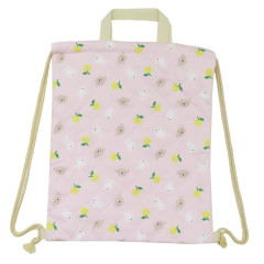 Japan Miffy Gym Sack Knapsack Drawstring Backpack - Pink / Quilted