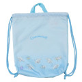 Japan Sanrio Gym Sack Knapsack Drawstring Backpack - Cinnamoroll / Milk - 1