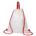 Japan Chiikawa Gym Sack Knapsack Drawstring Backpack - Chiikawa & Hachiware & Usagi / Cherry - 2