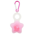 Japan Kirby Towel Holder Plastic Bottle Holder with Carabiner - Pink Star - 1