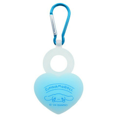 Japan Sanrio Towel Holder Plastic Bottle Holder with Carabiner - Cinnamoroll / Heart