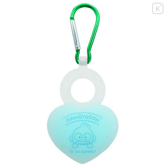 Japan Sanrio Towel Holder Plastic Bottle Holder with Carabiner - Hangyodon / Heart - 1