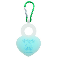 Japan Sanrio Towel Holder Plastic Bottle Holder with Carabiner - Hangyodon / Heart