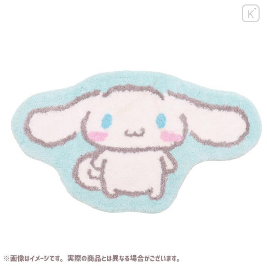 Japan Sanrio Soft Fluffy Die-Cut Carpet Mat - Cinnamoroll / Smile - 1