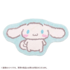 Japan Sanrio Soft Fluffy Die-Cut Carpet Mat - Cinnamoroll / Smile