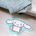 Japan Sanrio Soft Fluffy Die-Cut Carpet Mat - Cinnamoroll / Smile - 2