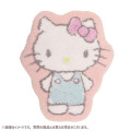 Japan Sanrio Soft Fluffy Die-Cut Carpet Mat - Hello Kitty / Smile - 1