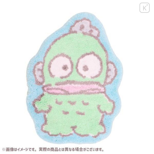 Japan Sanrio Soft Fluffy Die-Cut Carpet Mat - Hangyodon / Smile - 1