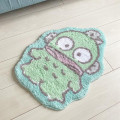 Japan Sanrio Soft Fluffy Die-Cut Carpet Mat - Hangyodon / Smile - 2