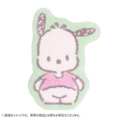 Japan Sanrio Soft Fluffy Die-Cut Carpet Mat - Pochacco / Smile