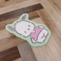 Japan Sanrio Soft Fluffy Die-Cut Carpet Mat - Pochacco / Smile - 3