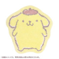 Japan Sanrio Soft Fluffy Die-Cut Carpet Mat - Pompompurin / Smile - 1