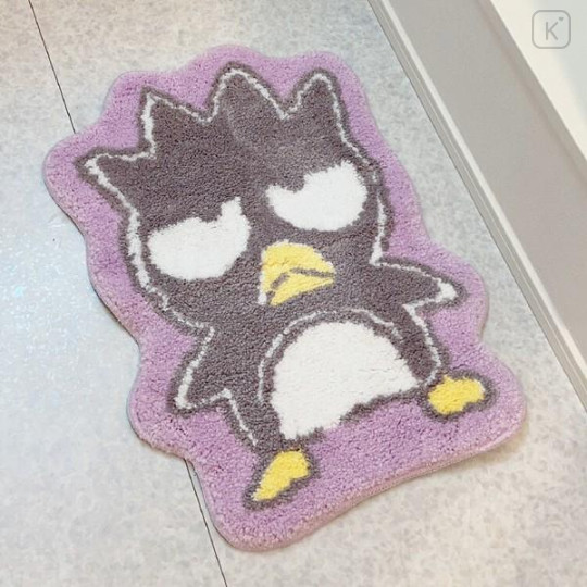 Japan Sanrio Soft Fluffy Die-Cut Carpet Mat - Bad Badtz-maru / Smile - 2