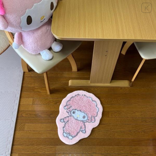 Japan Sanrio Soft Fluffy Die-Cut Carpet Mat - My Sweet Piano / Smile - 3