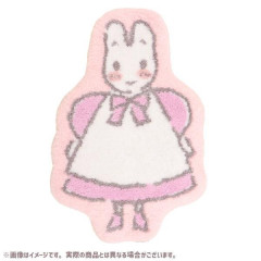 Japan Sanrio Soft Fluffy Die-Cut Carpet Mat - Marroncream / Smile