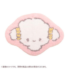 Japan Sanrio Soft Fluffy Die-Cut Carpet Mat - Cogimyun / Smile