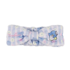 Japan Sanrio Fluffy Hair Turban - Tuxedo Sam / Stripe Flower