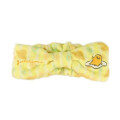 Japan Sanrio Fluffy Hair Turban - Gudetama / Stripe Flower - 1