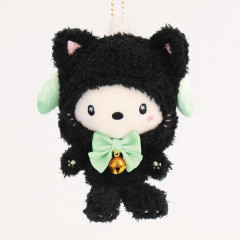 Japan Sanrio Mascot Holder - Pochacco / Fluffy Black Cat