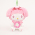 Japan Sanrio Mascot Holder - My Melody / Flower Wreath - 1