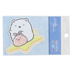 Japan San-X Vinyl Sticker - Sumikko Gurashi Shirokuma / Meteor Star